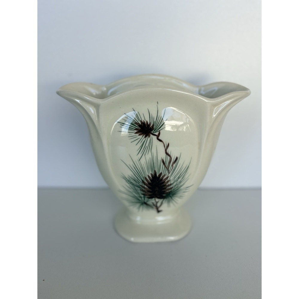 LOVELAND ART POTTERY WOTH‎ PINE CONES AND BRANCHES VASE